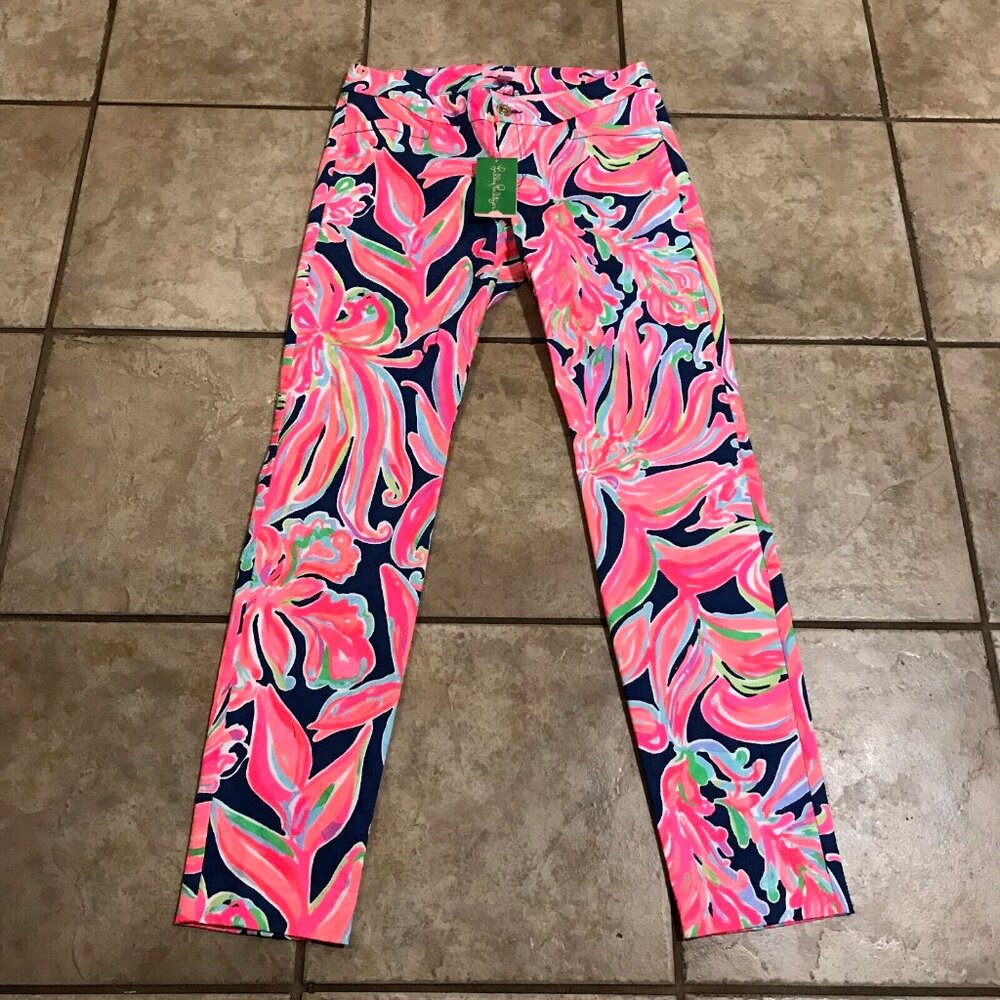 Lilly Pulitzer Kelly Skinny Ankle Pants Banana Flambé NWT - Picture 12 of 13